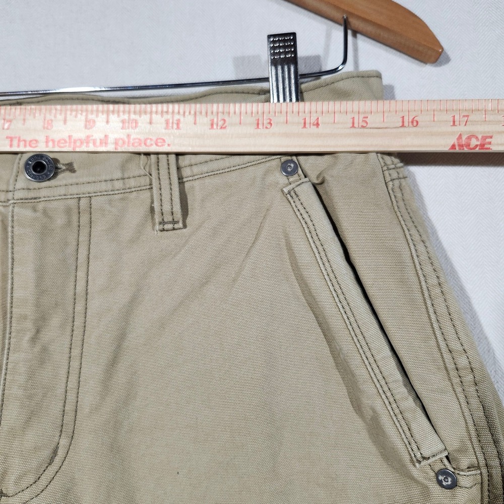 Eddie Bauer‎ Men Khaki Canvas Utility Work Pant 32x32 Tan Straight Leg Cotton - Picture 7 of 11